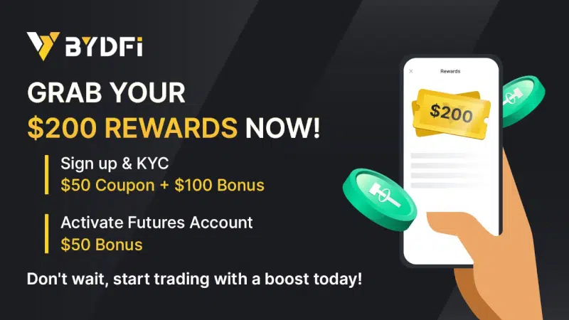 FREE $200 with <a href="/BYDFi/">BYDFi</a> 

Signup and KYC: $150
Activate Futures Account: $50

$30.000 Deposit Bonus

Register and Full terms: cryptocoinzone.com/bitcoin-bonus-…

#cryptotradingbonus #cryptotrading #cryptotraders