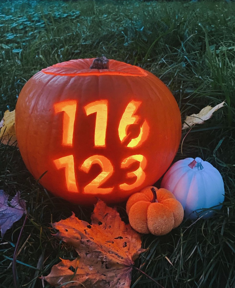 We're here if you need us this Halloween 💚 We know reaching out can feel scary, but our volunteers will do everything they can to help you through it. We'll give you space to explore your thoughts, with no judgement, pressure or rush. Call free on 116 123 🎃