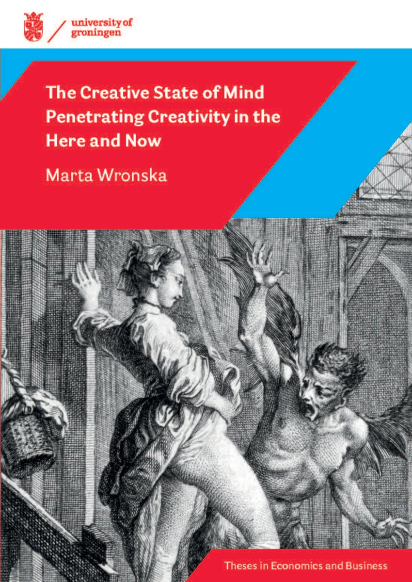 This afternoon Marta Wronska will defend her PhD thesis on creative thinking and generating creative ideas. She investigated how we experience being creative and which activities may spark a more creative state of mind. Good luck, Marta! Read more: tinyurl.com/74cbz28s