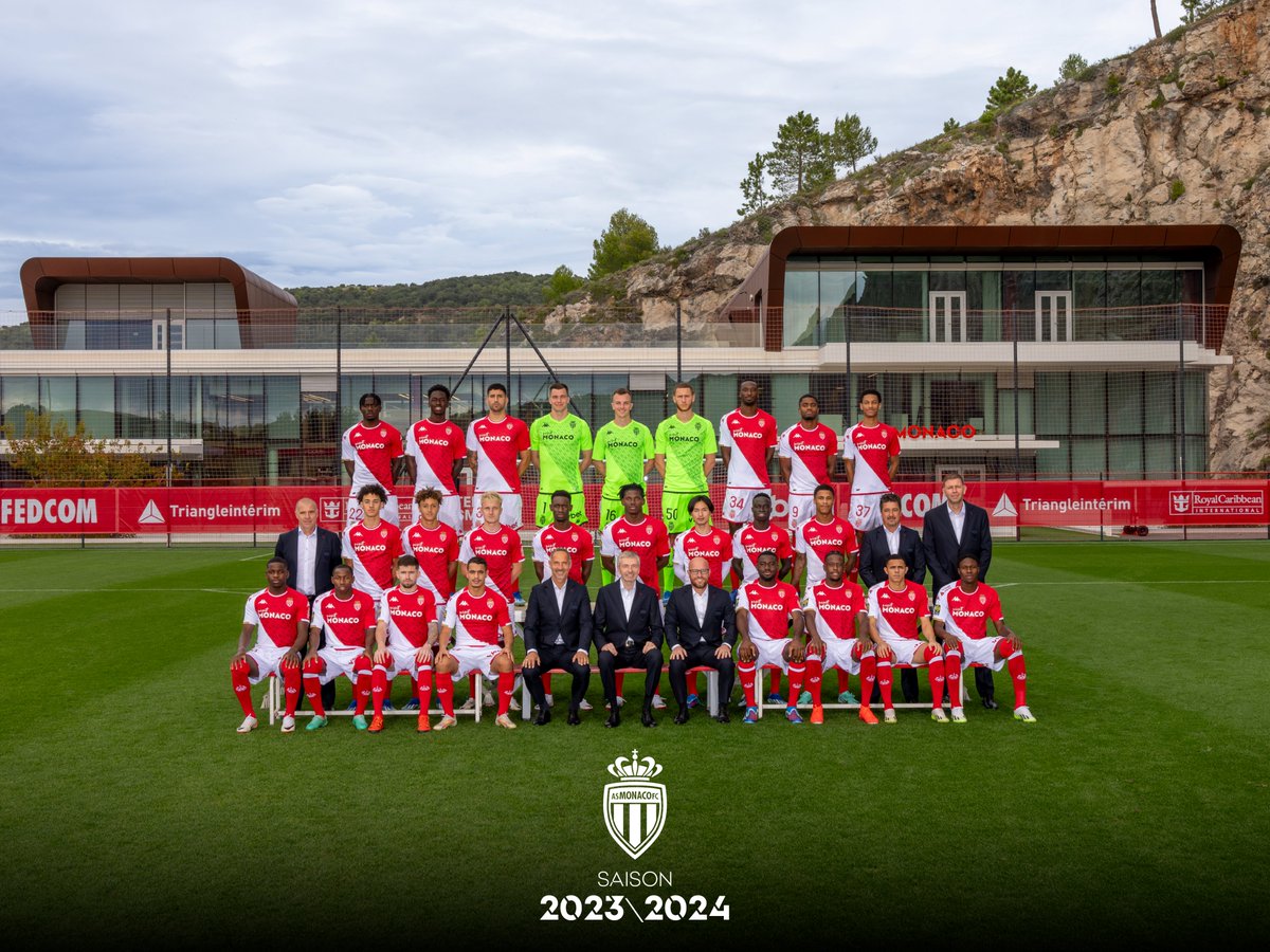 AS_Monaco's tweet photo. 🔴⚪📸

L'AS Monaco présente la 𝗽𝗵𝗼𝘁𝗼 𝗼𝗳𝗳𝗶𝗰𝗶𝗲𝗹𝗹𝗲 de la saison 2023-2024 ⤵ https://t.co/OVXnuiJEg6