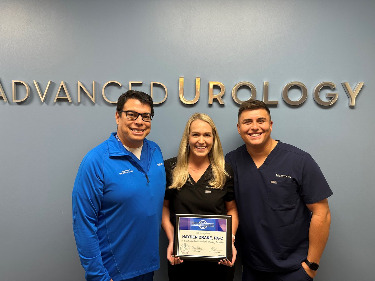 Medtronic Pelvic Health (@mdtpelvichealth) on Twitter photo Congratulations Hayden Drake, PA-C, from <a href="/AdvancedUroGA/">Advanced Urology</a> in Snellville, Ga on earning recognition as a distinguished InterStim™ therapy provider. Congratulations Hayden Drake, PA-C, from <a href="/AdvancedUroGA/">Advanced Urology</a> in Snellville, Ga on earning recognition as a distinguished InterStim™ therapy provider.