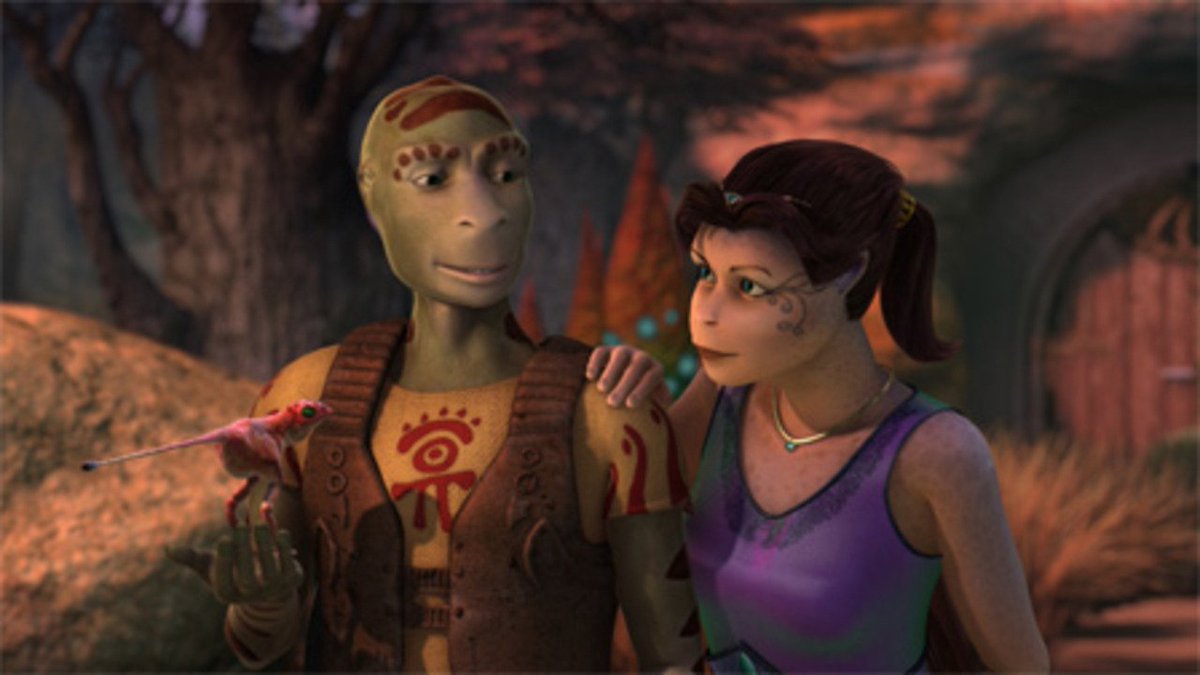 Gibboanxious's tweet photo. The 100 Worst Movies of All Time (11):
11. Delgo
Marc F. Adler and Jason Maurer's 2008 computer-animated fantasy adventure movie somehow cost $40 million and took nine years to make, and yet it has possibly the most grotesque animation I've ever seen.
#WorstOfAllTime #WorstMovies