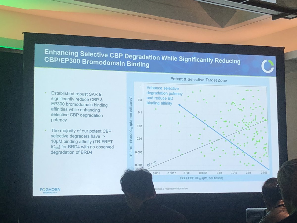 HartungIngo's tweet photo. While dual inhibition of CBP &amp; EP300 bromodomains causes thrombocytopenia in mice, designing selective degraders for either of the two allows overcoming this safety limitation at doses sufficient for selective target degradation. By Steve Ballon @foghorntx at #TPD23 @Undruggable https://t.co/utnUaL5EEJ