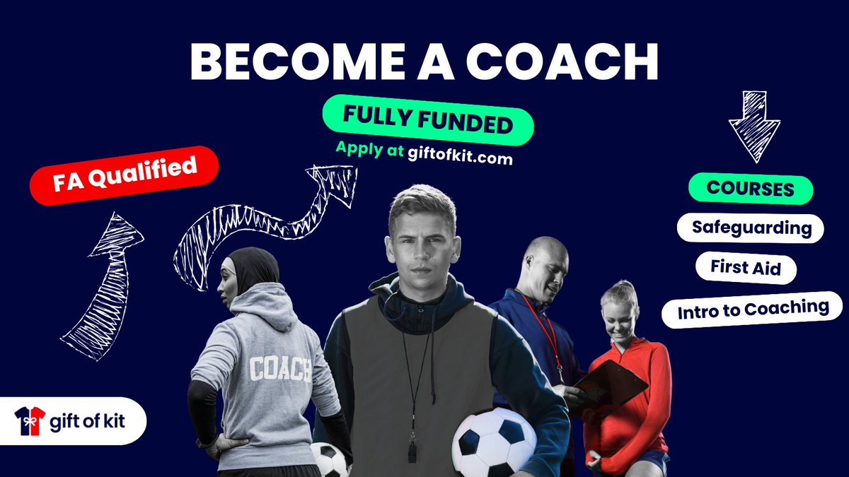 Are you an aspiring football coach? 🚀🙌 

We're offering FREE FA coaching courses to kickstart the journeys of new coaches! 🎓⚽ 

Plus: 
✅ Online coaching library subscription 
✅ Winter coaching jacket 

Nominate a coach or yourself by Dec 31! 

T&amp;Cs apply.