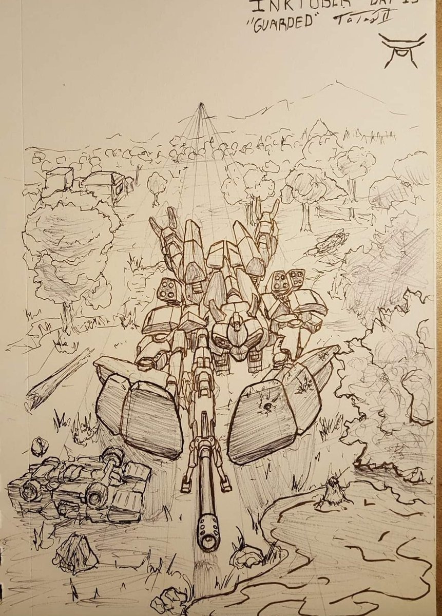 ArtofTay's tweet photo. VS-15b Braembel, and a sketch  of it in prone firing position https://t.co/LnfDsAJfM6