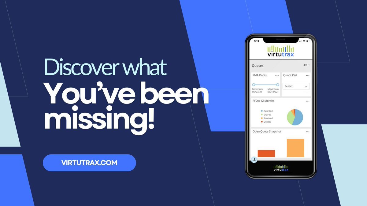 VIRTUTRAX's tweet photo. Discover what you've been missing! Access real-time reports, supplier integrations, and daily insights directly from your mobile device https://t.co/ysHdoDKehU
#aerospace #defense #operations #tailspend #businesssolutions #datavisualization #Supplychain #VirtuTrax https://t.co/UBgptmIlCI