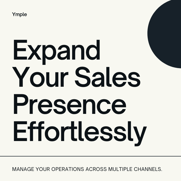 YmpleEcommerce's tweet photo. Expand your sales presence effortlessly by selling across various channels while conveniently managing all your operations from a single, centralized hub with Ymple, a versatile cross-channel selling solution.#crosschannel #sales #ecommerce https://t.co/3hfWqlJ0CG