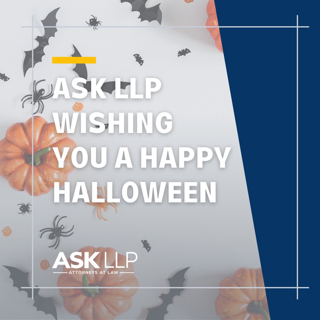 ASK_LLP's tweet photo. Wishing you a spooktacular Halloween from ASK LLP! Remember to stay safe while trick-or-treating, if you do happen to encounter any personal injuries during your Halloween adventures, don't be scared to reach out to us. We're here to help! 
#StaySafe #InjuryClaims #ContactASKLLP https://t.co/LlDbyEC4go