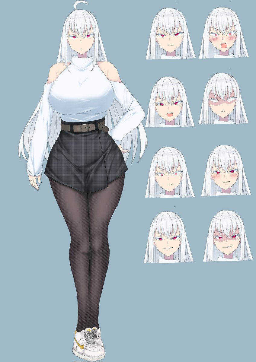 #今月描いたイラストを晒そう
立ち絵と表情差分が多かった 