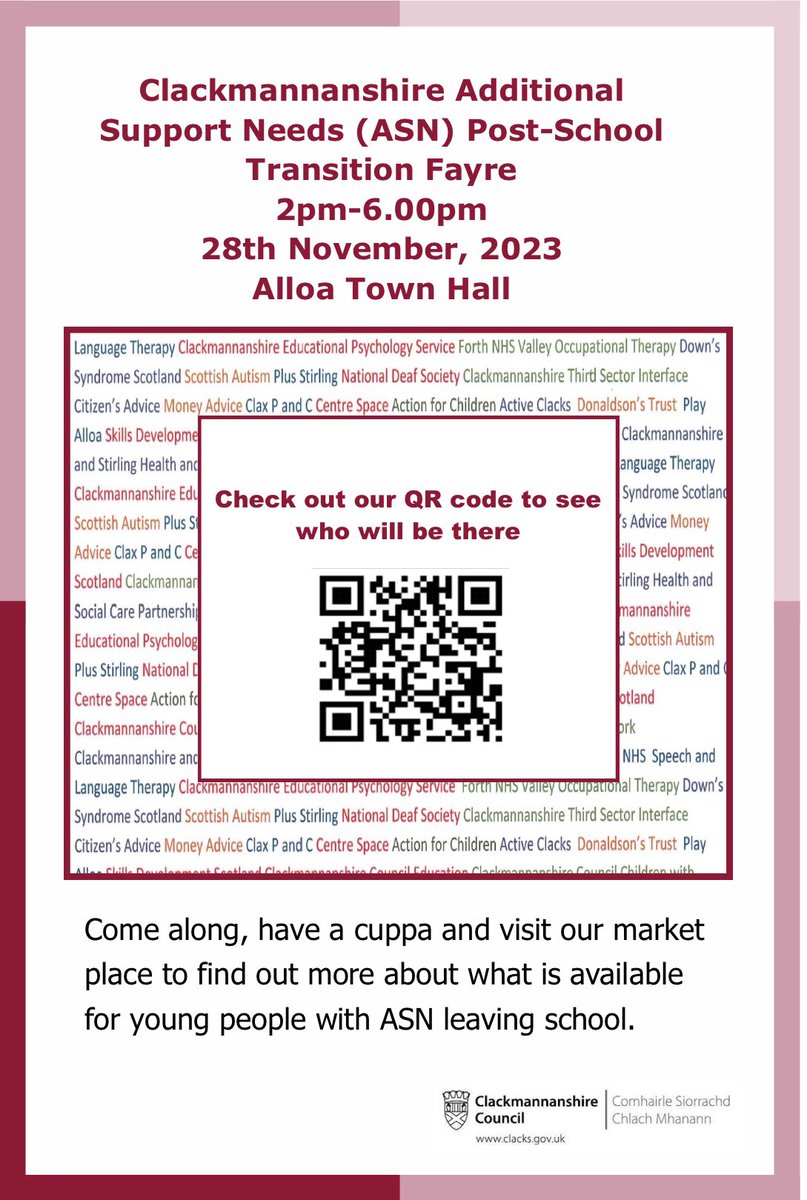 📣PLEASE come along and find out more about ASN supports now and post school.

Further details below.

👇 PLEASE RETWEET