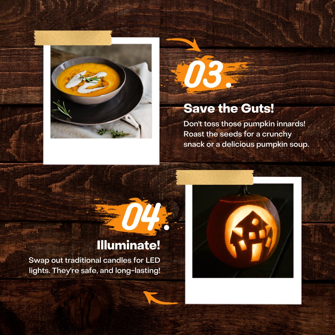 sforganics_ca's tweet image. Happy Halloween Folks! 👻 Here are some tips to keep the Halloween magic alive today. Stay Safe! #PumpkinCarvingParty #HalloweenHacks #SpookyCreativity 🧡🖤🎃