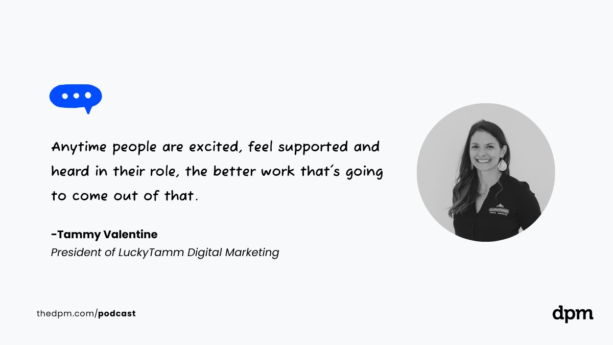 Galen Low is joined by Tammy Valentine—President of LuckyTamm Digital Marketing—to talk about what it takes for boutique agencies to keep pace with the breakneck speed of digital marketing. 🚀 >> loom.ly/TLwoeOI #DPM #ProjectManager #ProjectManagement #DigitalMarketing