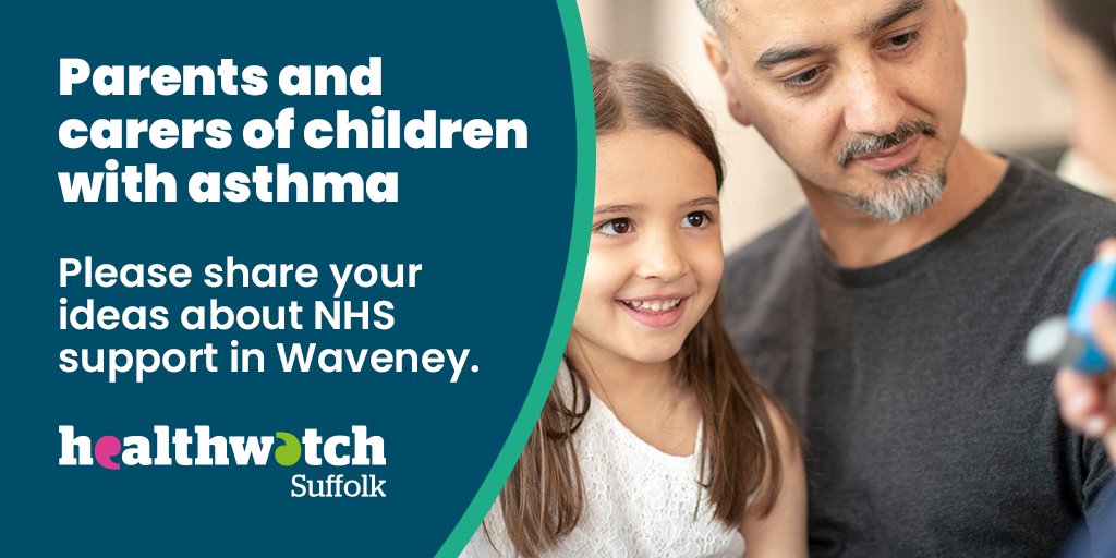 📣📣Last call your your experiences 📣📣 - children's asthma care and support in #Waveney. Please share your experiences and ideas to shape support from the NHS. Follow this link to our survey (closing 11th November) 👇 smartsurvey.co.uk/s/CYPAsthmaWav…