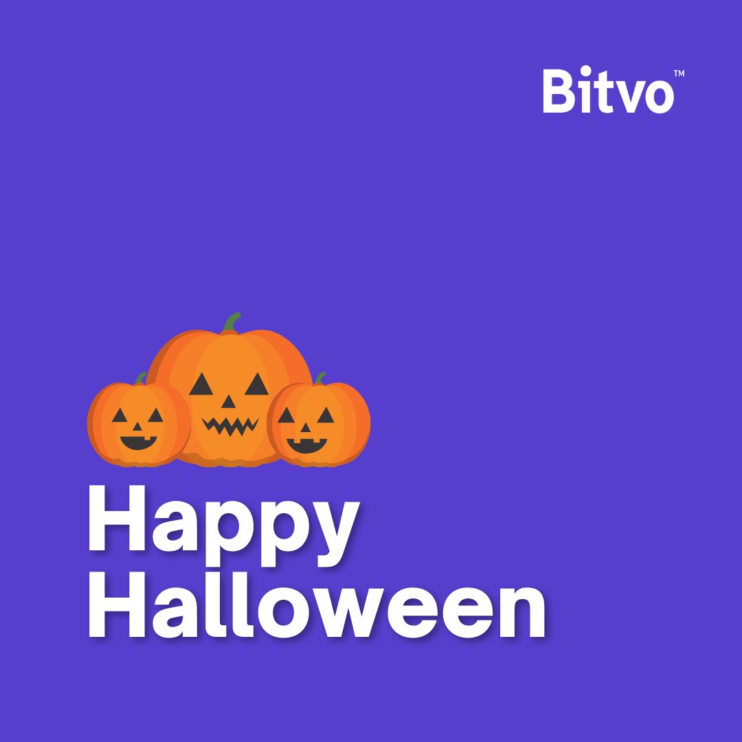 Happy Halloween! Purchasing and trading cryptocurrency isn't so scary when you have a dedicated customer support team that's here for you 24/7 by phone, online chat, and email! Ready to get started? Connect with us! bitvo.com