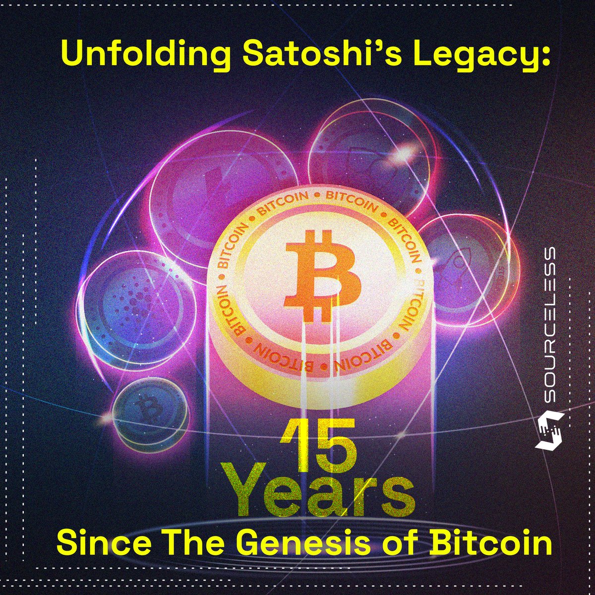 SourcelessB's tweet image. 🎉 Celebrating 15 years of Satoshi Nakamoto's revolutionary Bitcoin white paper that shaped the blockchain we know today!

🔗 Dive into our latest article :
sourcelessblockchain.medium.com/unfolding-sato…

#bitcoinanniversary #SatoshiNakamoto #BlockchainInnovation #decentralizedfuture
