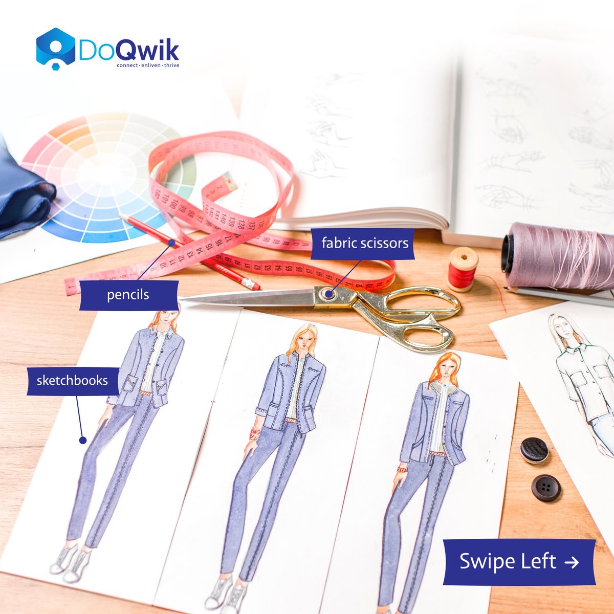 doqwikng's tweet photo. These tools are vital for precise measurements, sketching designs, cutting fabrics, and bringing creations to life. 
#celebritytailor #doqwik #professional #artisan https://t.co/6jXQNqrfZM