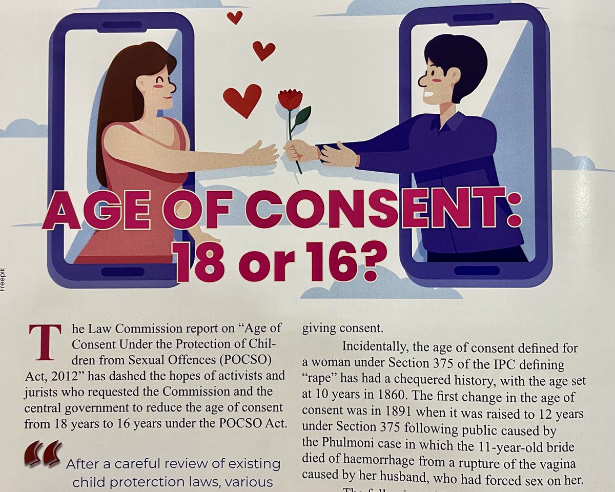 So they have the choice?
Age of Consent for Sexual Relationships is s contentious issue. Read this article to know more. Subscribe at savioursmagazine.in/subscribe  #girls #Women #girlrights #womanrights #consent #sex #sexualbehaviour #crime #Law #india ⁦@MLJ_GoI⁩ ⁦