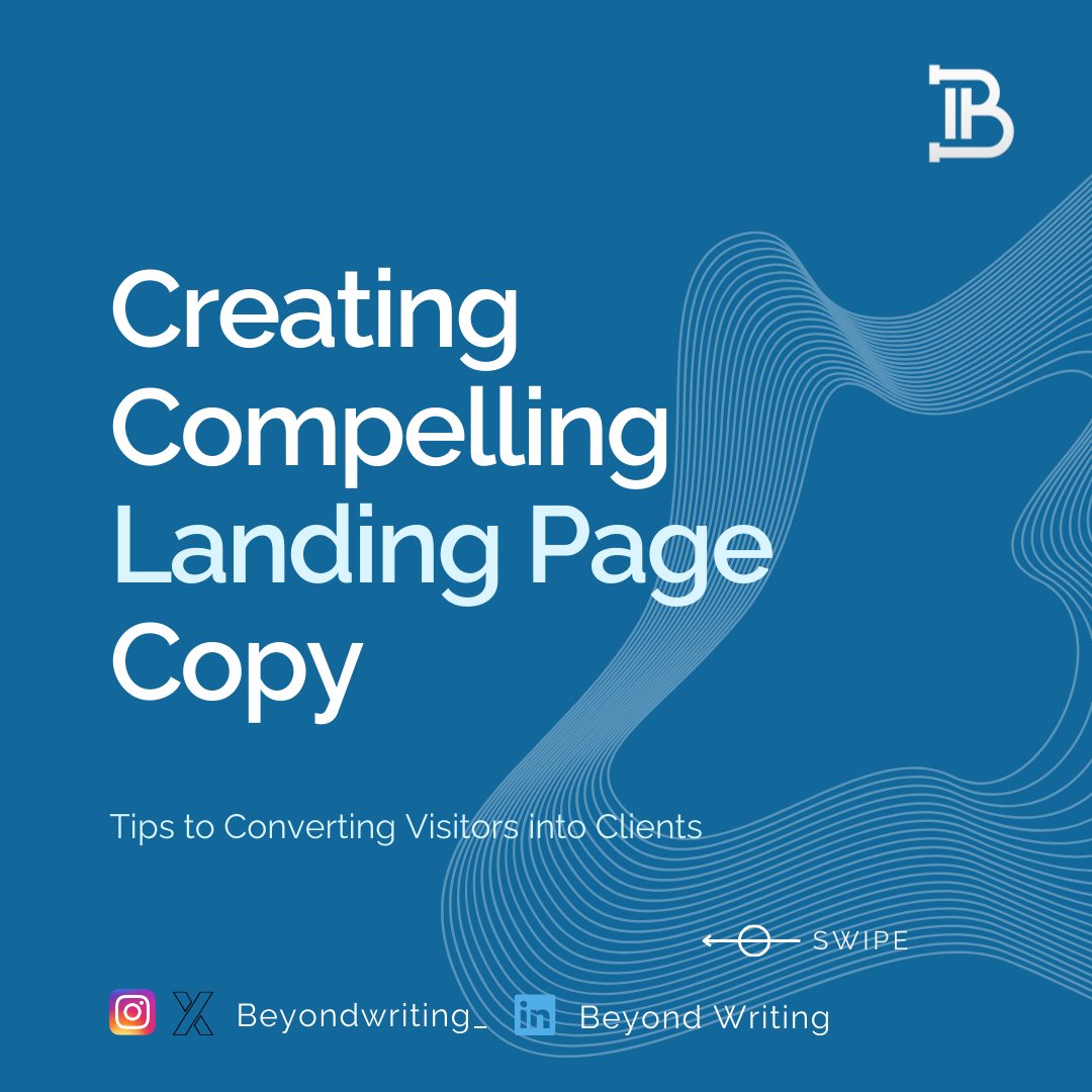 BeyondWriting_'s tweet image. This is a strategic process that combines persuasive language, design elements, and a deep understanding of your audience&apos;s needs. 

When done effectively, it can significantly enhance your conversion rates and ultimately boost your business.
#beyondwriting #compellinglandingpage