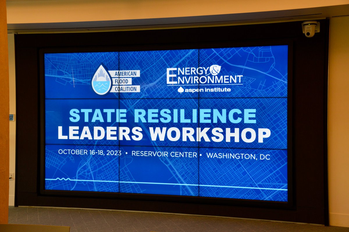 State leaders play a critical role in protecting communities from the impacts of flooding. 💡

That’s why we worked with @AIEnvironment to bring together resilience leaders in Washington, D.C., for a three-day workshop centered on building stronger state-level flood resilience.