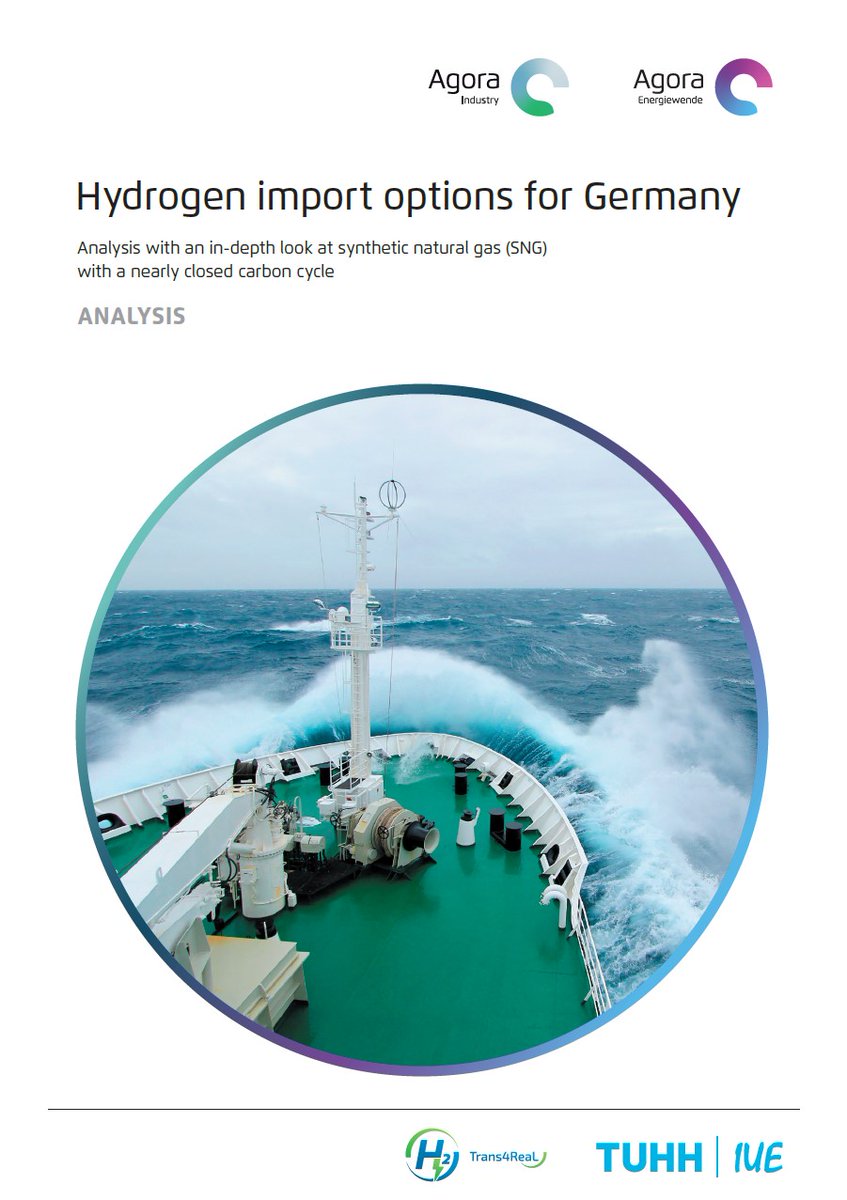 Everyone is talking about #hydrogen, but how can GER import enough of it in the future while ensuring it’s climate-neutral &amp; cost competitive? This has implications for expansion of offshore LNG terminals &amp; gas grids too📢Our recent analysis in 🇬🇧: bit.ly/3s6QsdR 1/10