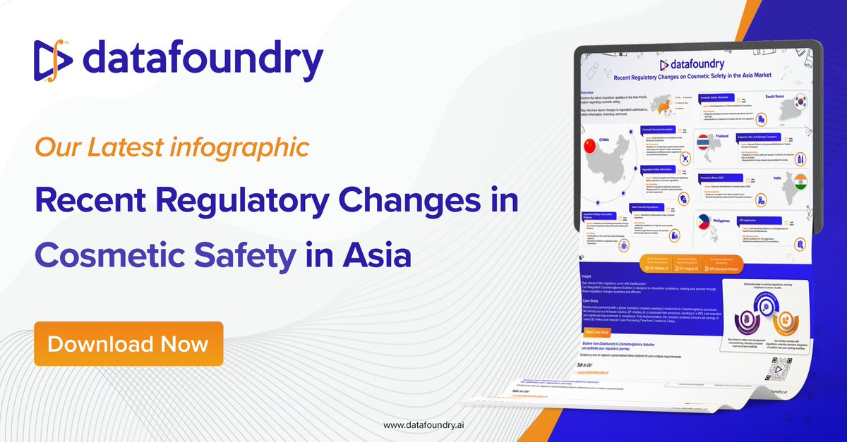 Stay Ahead in Cosmetics Safety Regulations: Discover the Latest Changes in Asia!

The world of cosmetics safety is ever-evolving, and staying informed about the latest regulatory changes is crucial for professionals like you.

datafoundry.ai/whitepapers/re…

#CosmeticSafety