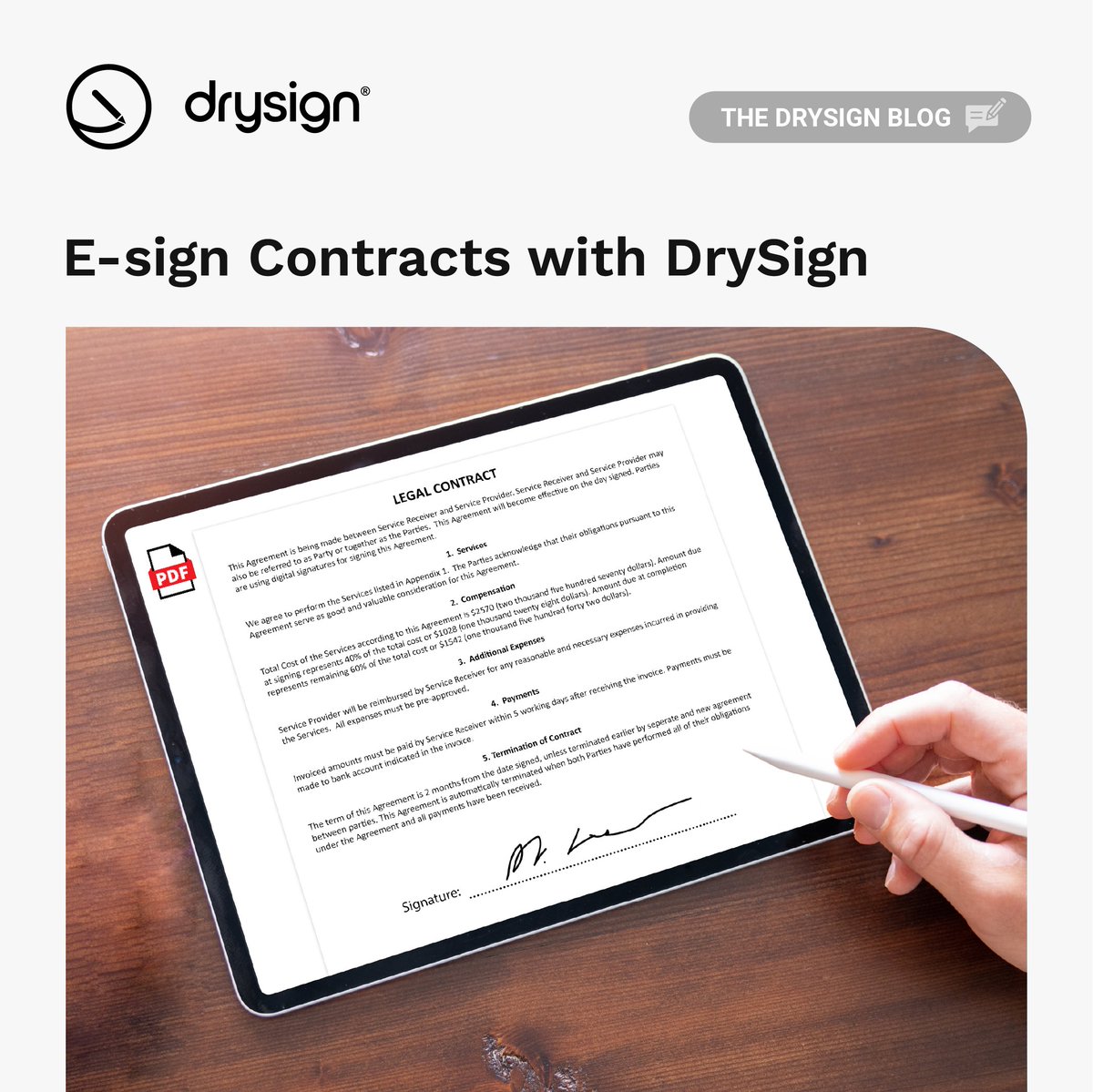 DrySignbyExela's tweet image. DrySign, an e-signature solution, ensures that all documents are error-free and signatures are obtained from all parties concerned systematically and hierarchically.

Learn more: ow.ly/cZfp50Q2BJR

#SignPDF #eSignature #DrySign #ElectronicDocumentSigning #eSignatureSolution