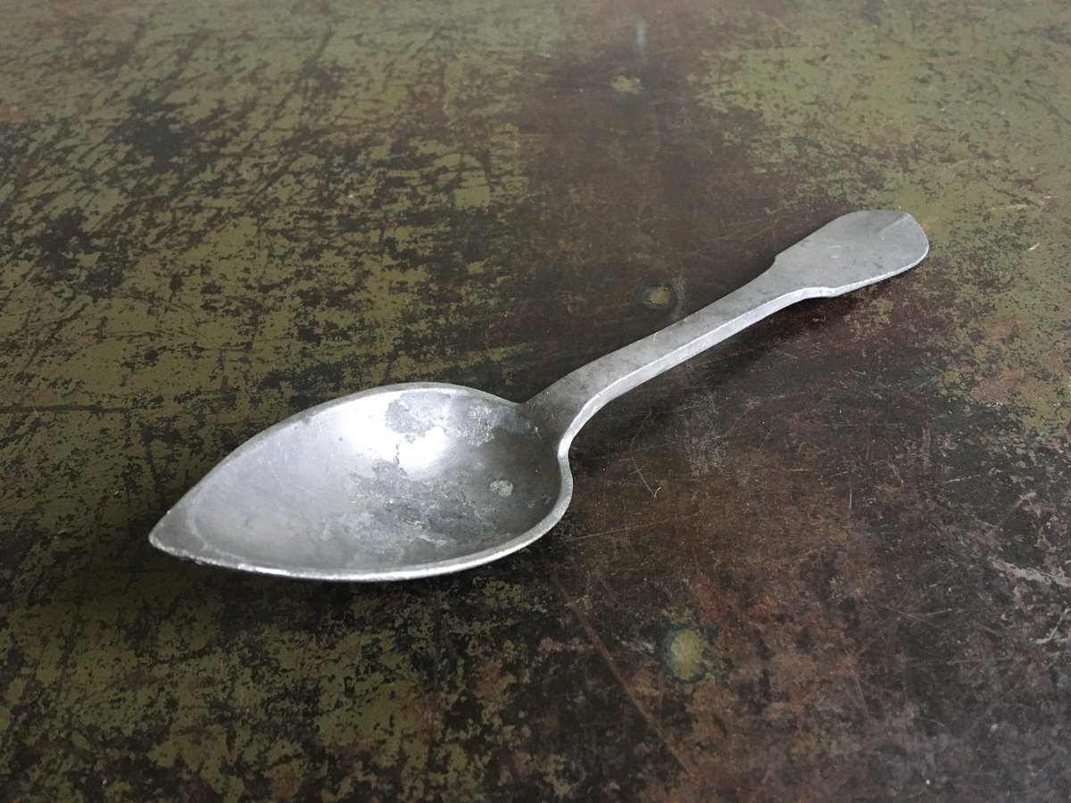 DanielsFayre's tweet image. ebay.co.uk/itm/2352775844… #Antique Early 19th Century #Embossed #LEMOINE #Pewter #Spoon #French #Brocante #Find #Cutlery