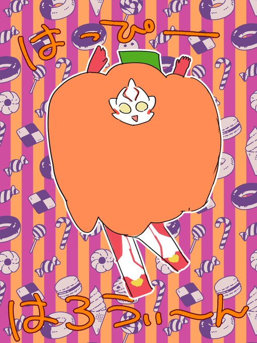 「jack-o'-lantern lollipop」 illustration images(Latest)
