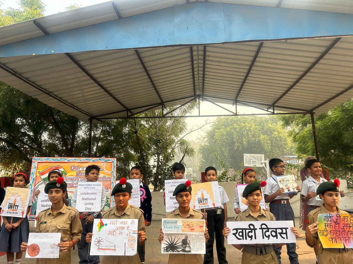 #KhadiMahotsav celebrated by #NCC cadets of ADG DELHI
 <a href="/NCC_Dte_Delhi/">NCC_Dte_Delhi</a>
<a href="/HQ_DG_NCC/">National Cadet Corps</a>
<a href="/LageRahoKashmir/">Sunjay Vishvasrao</a>