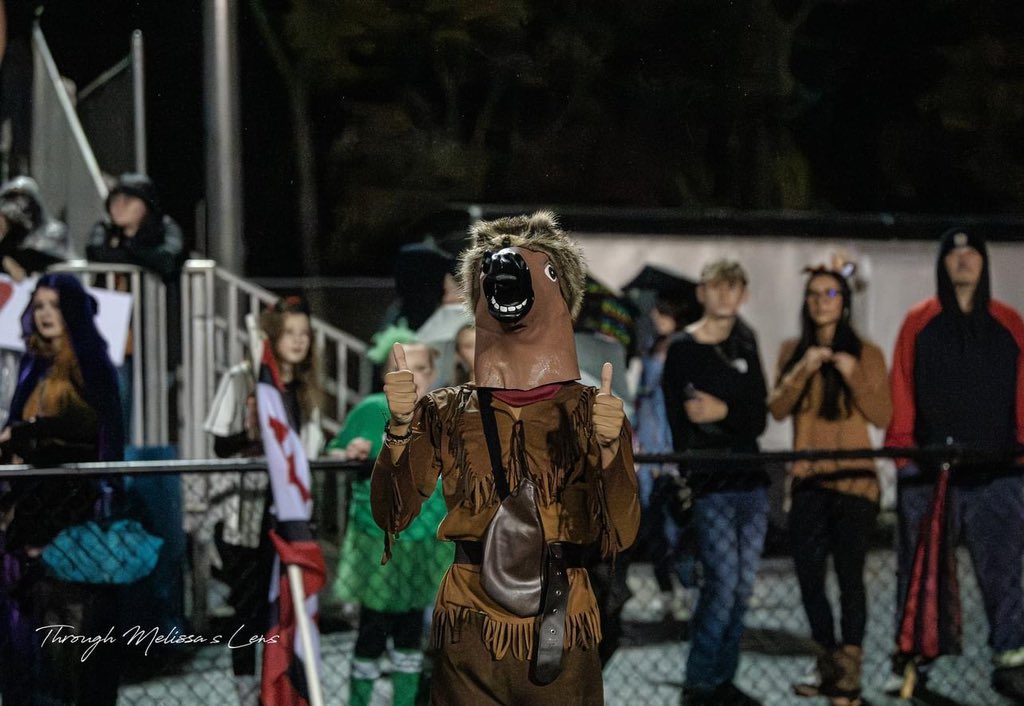 the pioneers celebrate halloween at their home football game last friday! congratulations to the football team for their win against logan! <a href="/RSNsports1/">RSN Sports Network</a>