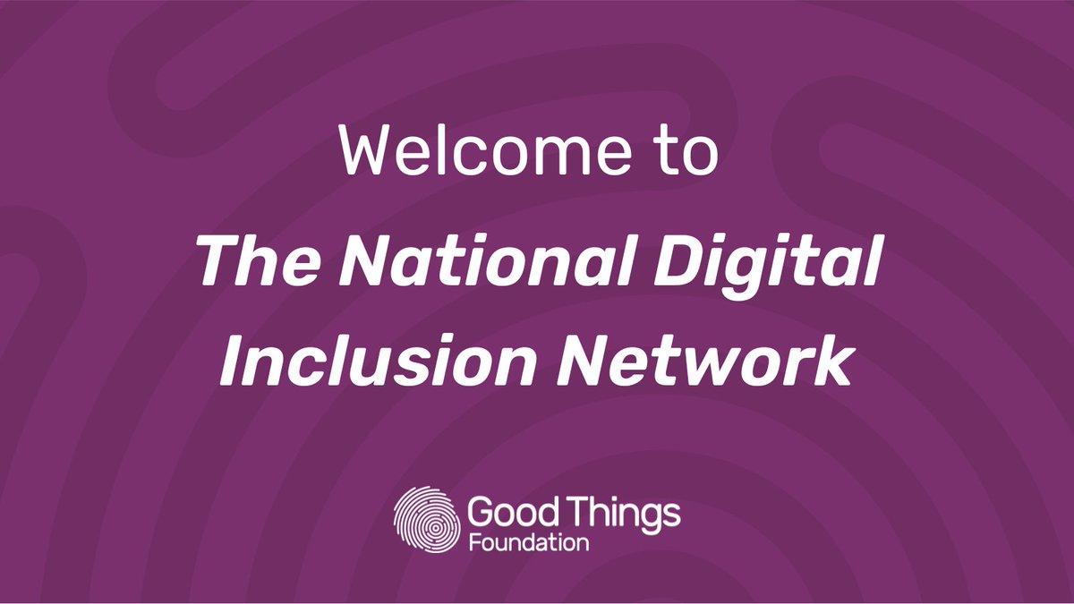 🌟Welcome to the National Digital Inclusion Network!🌟

New members: @BarnabusMcr, @BetterPathways, @BrightliteEng, @homegroup, @ndccatterick, @NitelightC, @warwickshirefnp, @StChadSanctuary.

We look forward to working with you to fix the digital divide!