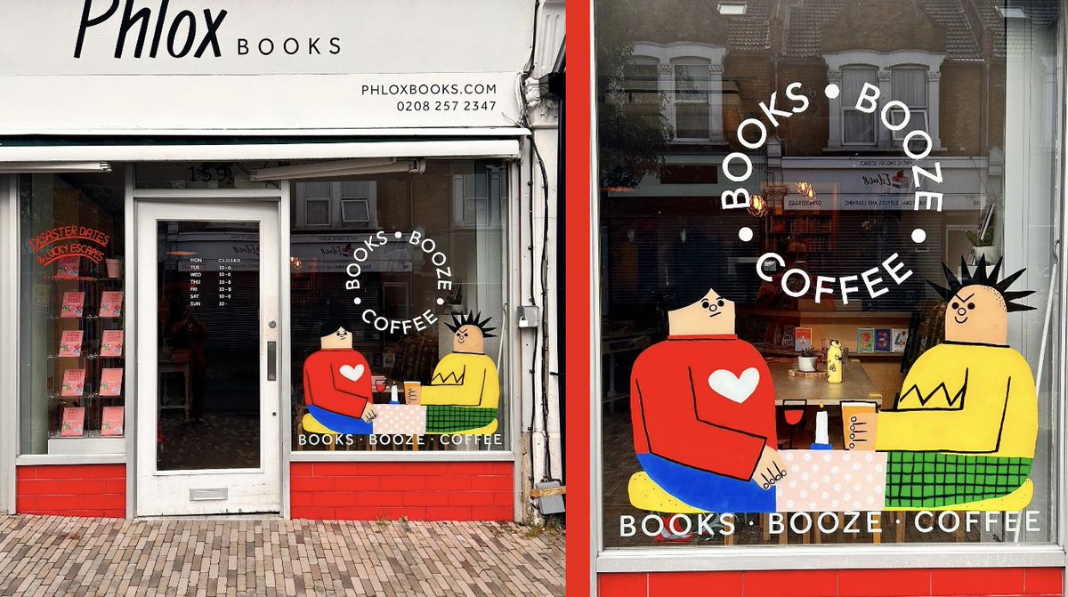 Head down to <a href="/PhloxBooks/">Phlox Books</a> to see a very special hand-painted 'Disaster Dates &amp; Lucky Escapes' window display by <a href="/TessSmithRobert/">Tess Smith-Roberts</a>