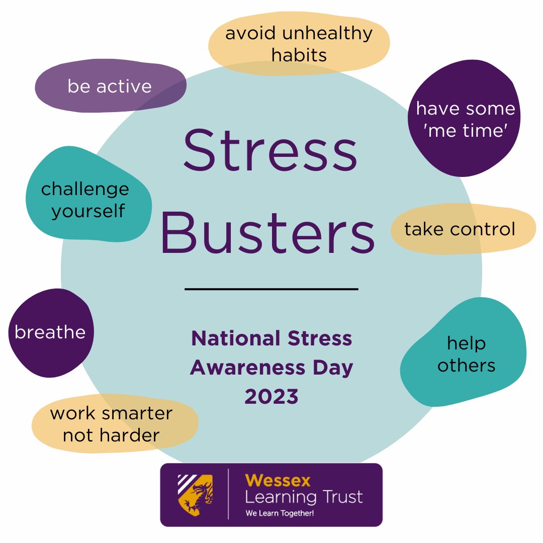 Today is #StressAwarenessDay which is an opportunity to acknowledge the prevalence of stress in modern life and promote stress reduction techniques. What stress reducing techniques do you use? #StressReduction #mentalwellbeing