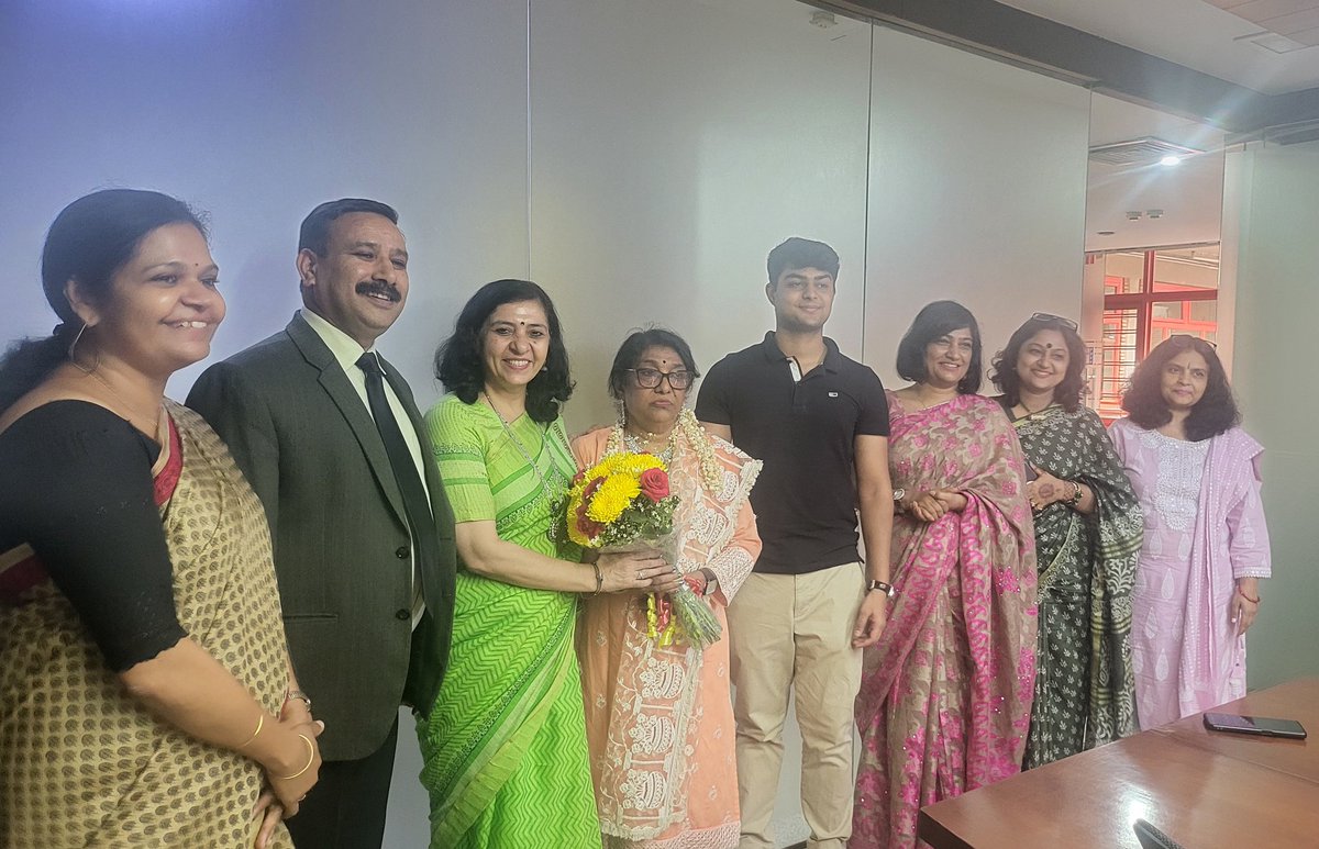 Farewell dear Ms.Kusum Lata Panwar! Enjoy your well-deserved retirement! May you receive double the blessings for all the lives you've touched as a teacher. You've left an unforgettable mark in our hearts @ashokkp @Ahlconpublic1 @seemasoniaps @JyotiNau @aarathik007 @GanguliKuhu