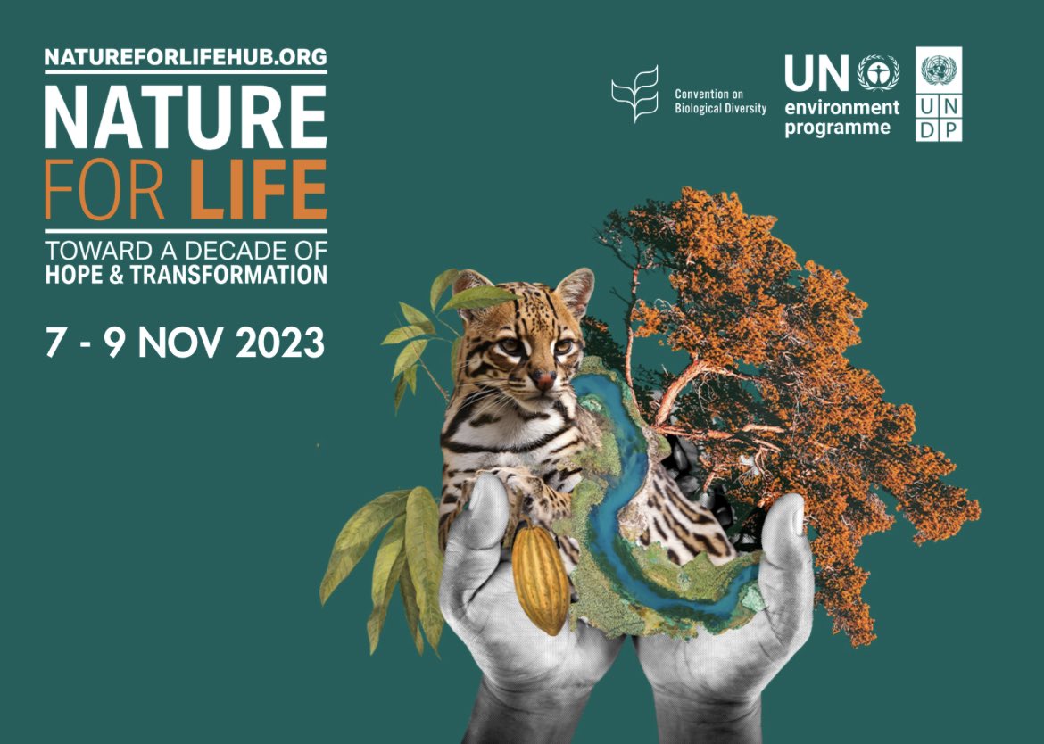 7 days to go until the #NatureForLife Hub 2023! Join @‌your organization, @‌UNDP and partners on 7-9 November to learn from and collaborate with global leaders to protect our planet's biodiversity. Register today: bit.ly/NfLHub2023