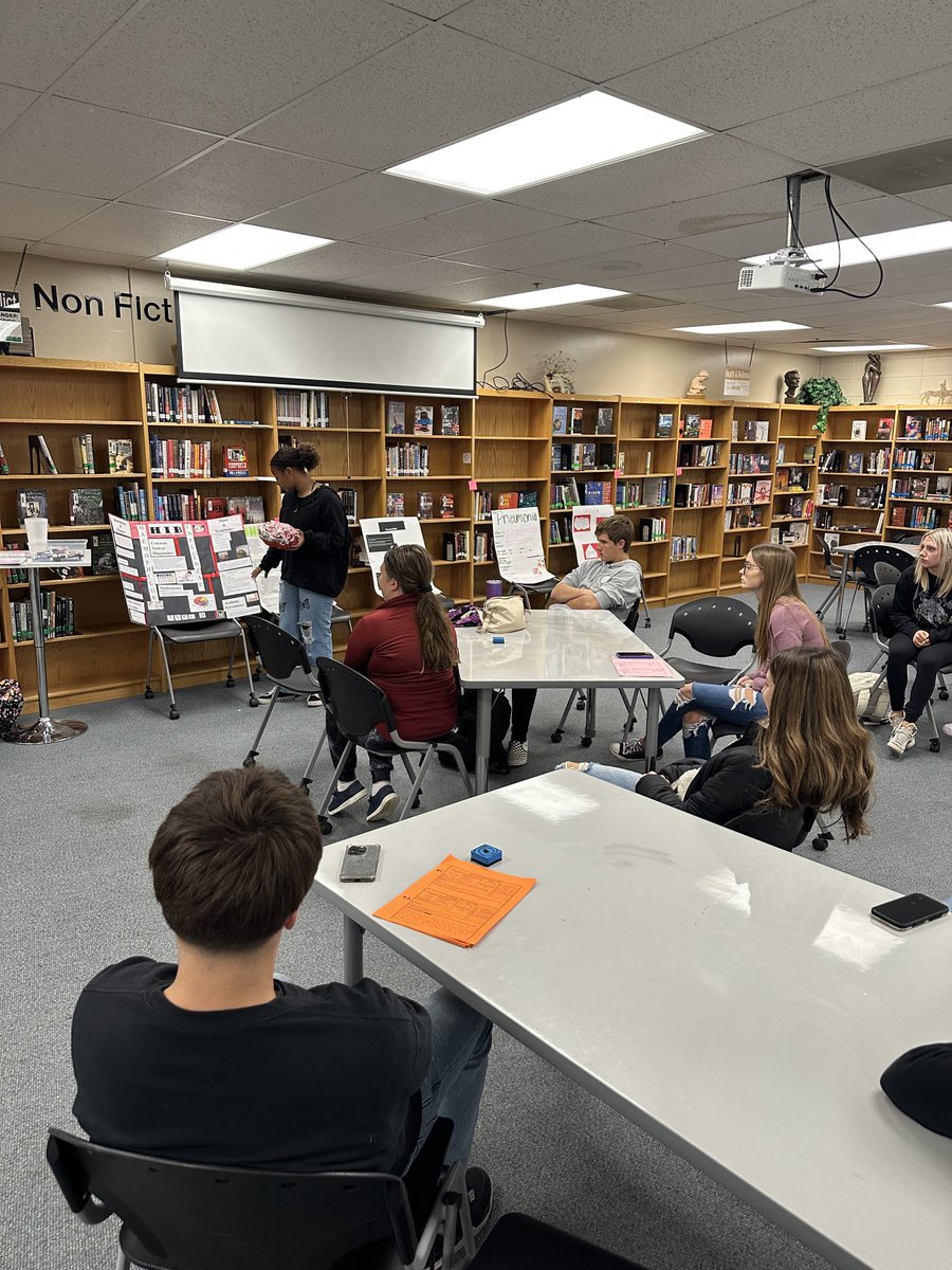 Mrs. Gibson’s class is presenting on an awesome pumpkin themed childhood disease project today.
