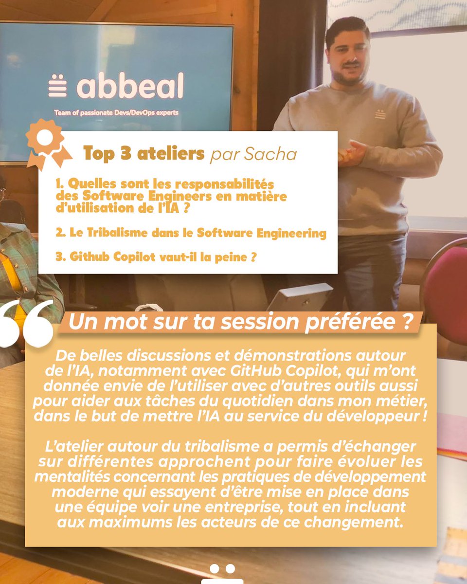 🇫🇷 RETOUR SOCRATES 2023🍁
Deux de nos collaborateurs reviennent sur cet #event👉

Merci à Justine et Sacha🫶et à tous ceux qui ont fait de #socrates2023 une expérience mémorable ! Nous sommes fiers d’avoir été parmi les sponsors🎉

github.com/socrates-ca/so…

#dev