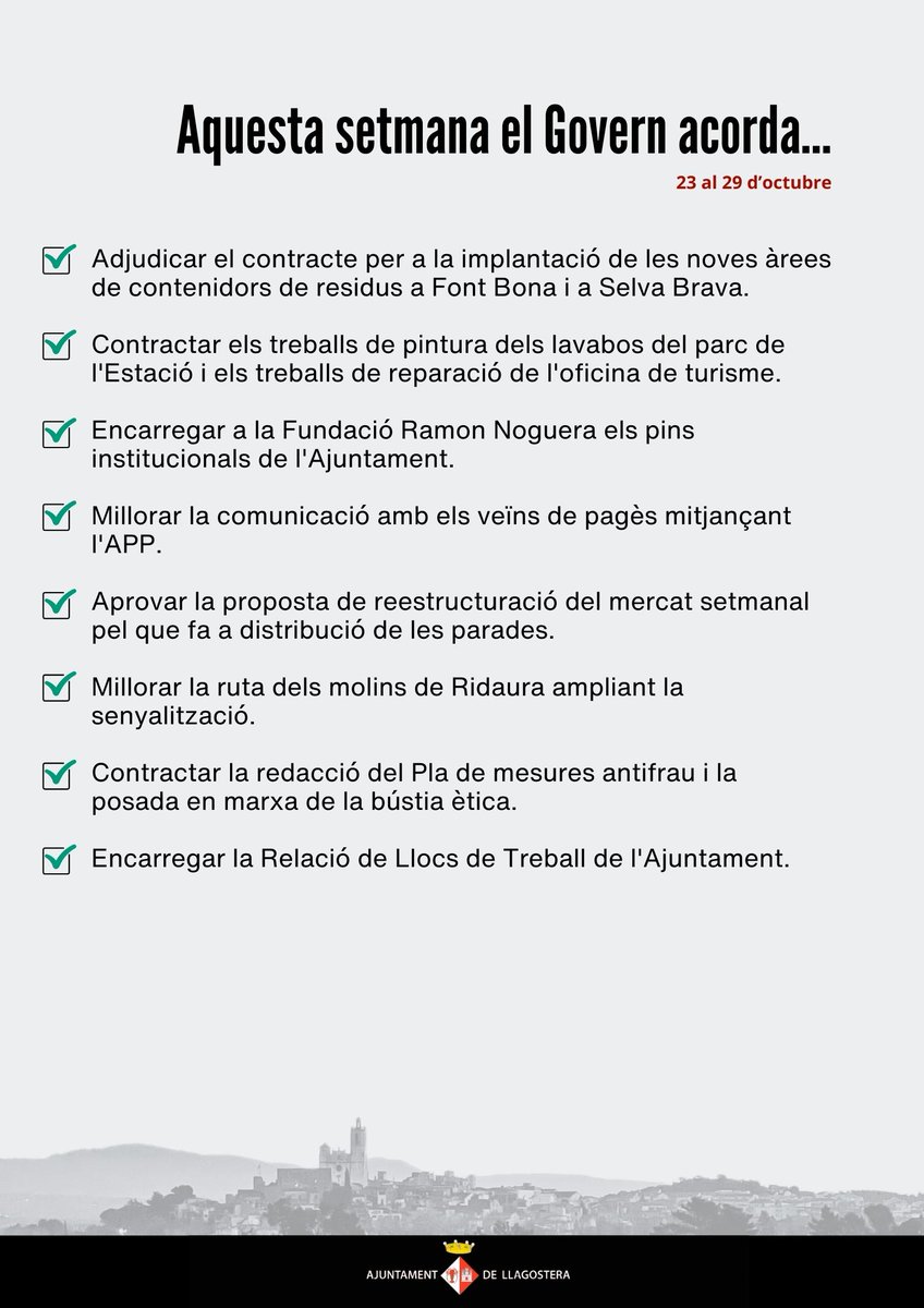 Ajuntament de Llagostera tweet media