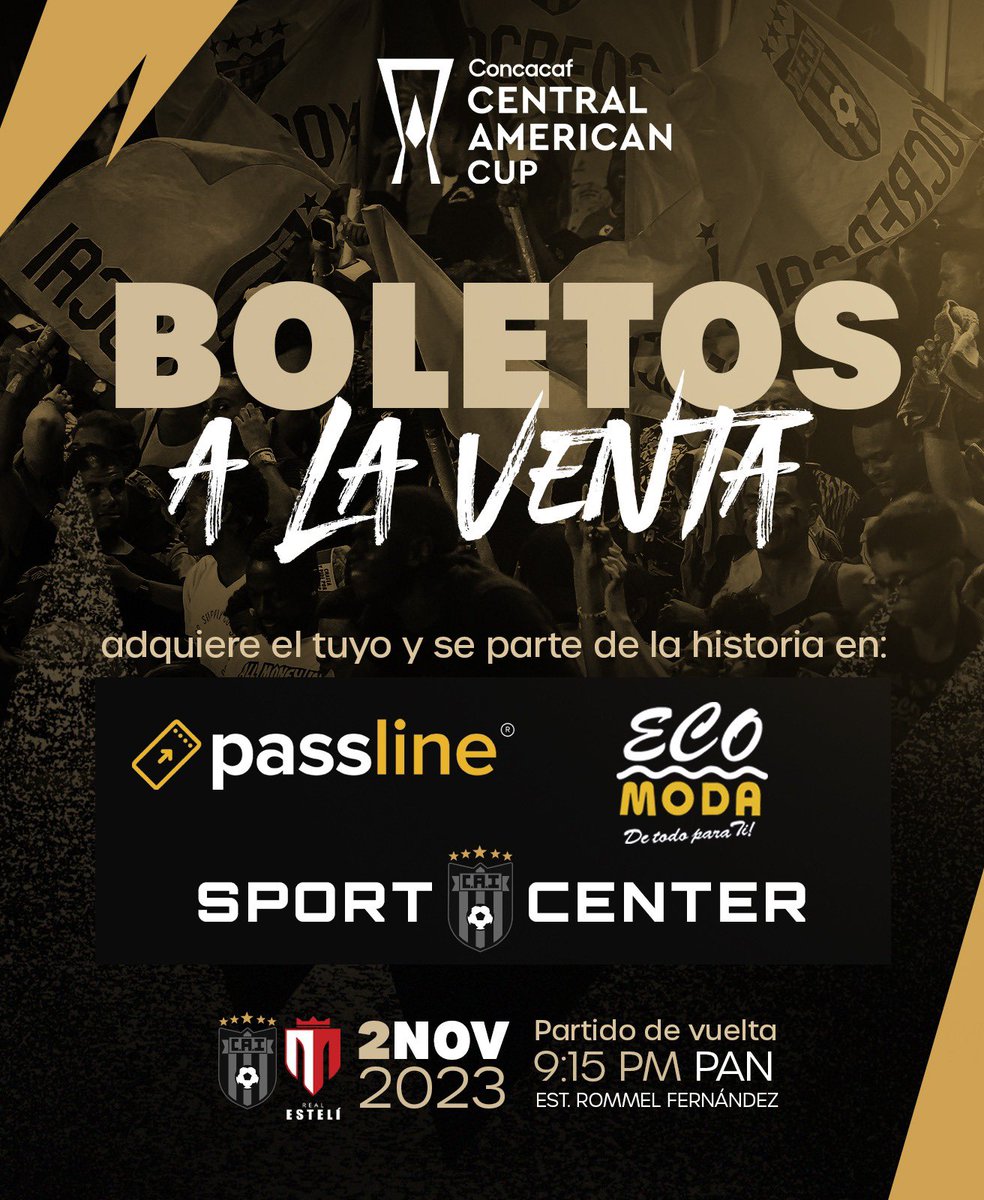 ¡𝑨 𝑷𝑼𝑬𝑹𝑻𝑨 𝑨𝑩𝑰𝑬𝑹𝑻𝑨 🔥⚔️!

Anunciamos a nuestra fanaticada y público en general: El partido del día jueves frente al Real Estelí FC, se jugará a puertas abiertas. 

Puedes adquirir tus entradas en: EcoModa, CAI Sport Center Vía Israel y PassLine.