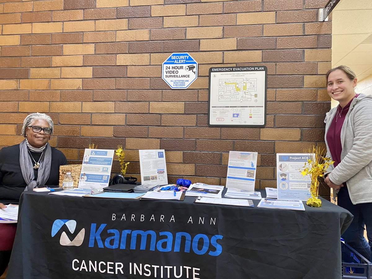 Karmanos Office of Cancer Health Equity and Community Engagement is a great partner with us on many initiatives. We’re happy they joined us for Women’s Health Day this week! <a href="/karmanoscancer/">Karmanos Cancer Institute</a>