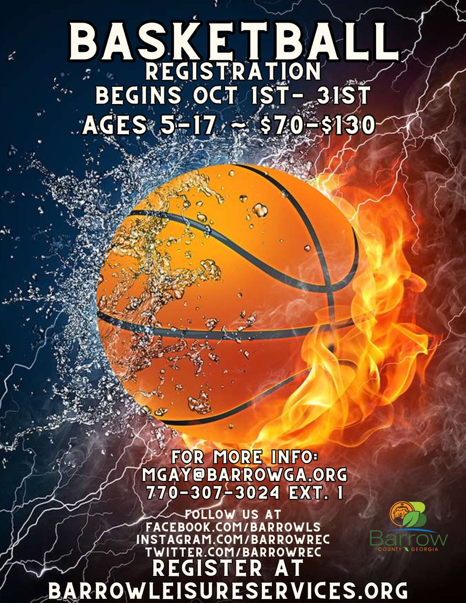 Today is the last day to register for the 2023-2024 Basketball season!
Register online at barrowleisureservices.org