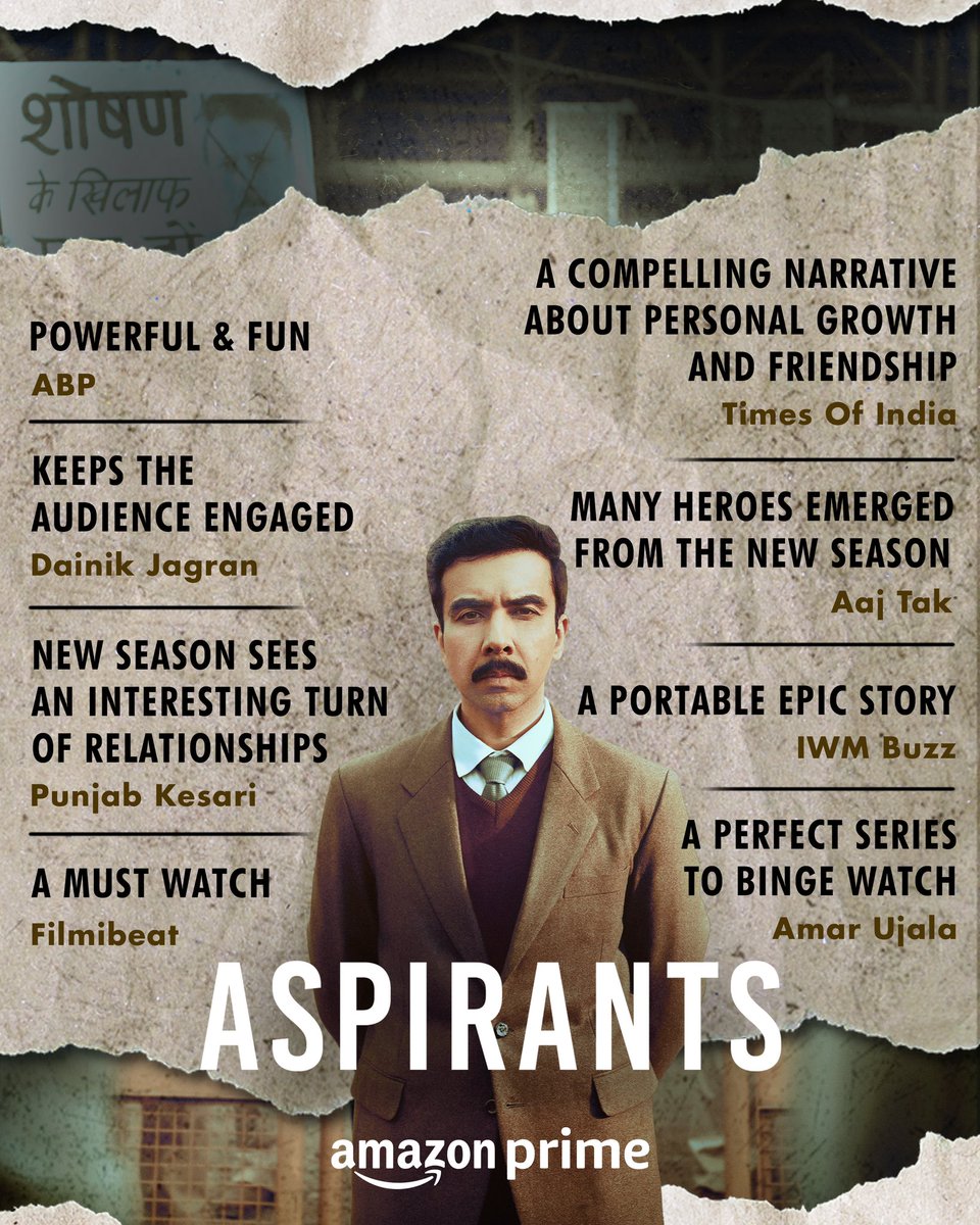 aspirants S2 is made special by all of you, thank you for all the love! 💙

#AspirantsOnPrime S2, watch now

@theviralfever <a href="/nouwwwin/">Naveen Kasturia</a> <a href="/hinduja_sunny/">Sunny Hinduja</a> <a href="/abhilashthapli/">Abhilash Thapliyal</a> #ShivankitParihar <a href="/namita_dubey/">Namita Dubey</a> #TengamCelineKoyu <a href="/apoorvkarki88/">Apoorv Singh Karki</a> <a href="/deepesh_sj/">Deepesh Sumitra Jagdish</a> <a href="/ArunabhKumar/">Arunabh Kumar</a> <a href="/uncle_sherry/">Shreyansh Pandey</a>
