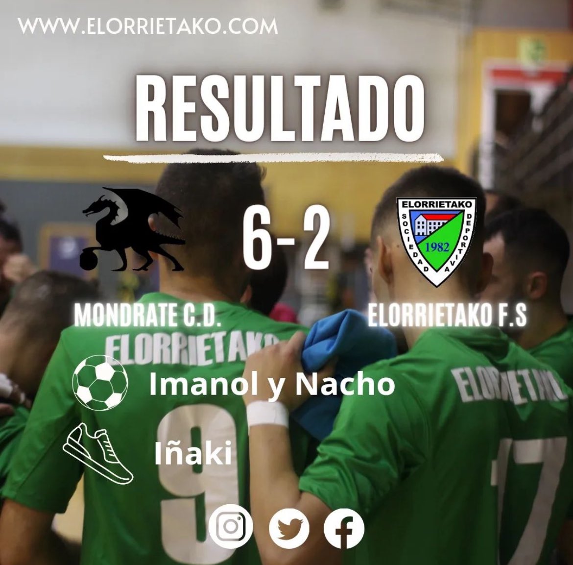 FSelorrietako's tweet photo. Resultado del fin de semana. Toca seguir trabajando!! 
#Todoalverde 🟢💪 https://t.co/9isu2Z9i3I