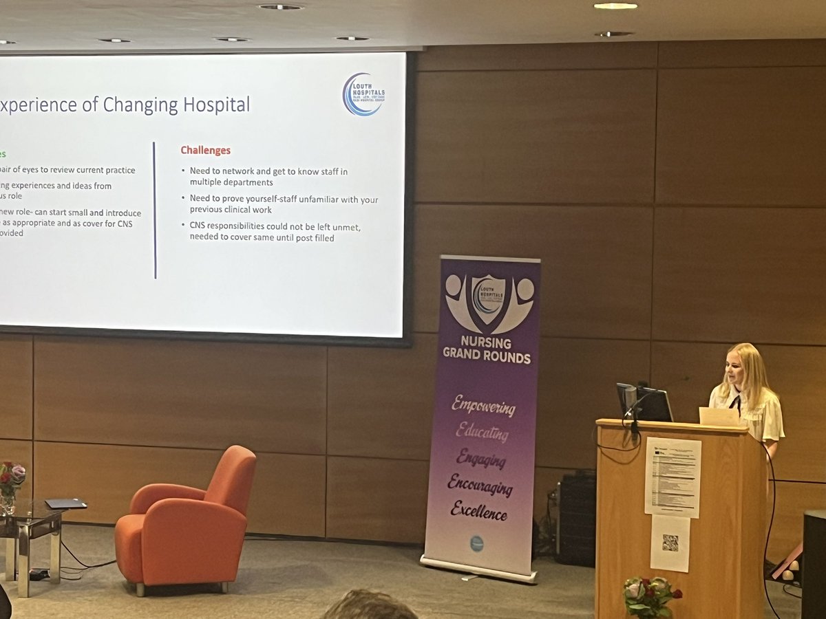 maryt_savage's tweet photo. “A stroke of genius” @HelenHobson20 presenting her fantastic service 👏 @NursingOlol @RCSI_Irl #RCSIHGGR23 https://t.co/KYHkEVBEwM