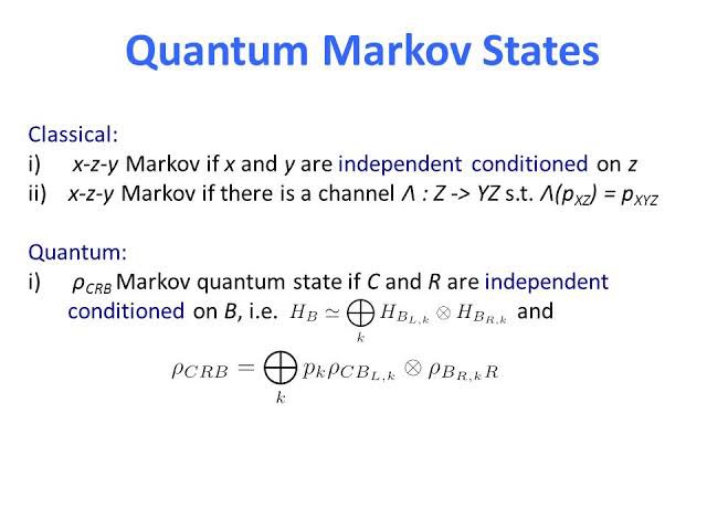 QuantumQuixxote's tweet image. What are the possible applications of Quantum Markov States? #QuantumComputing #QuantumAlgorithms