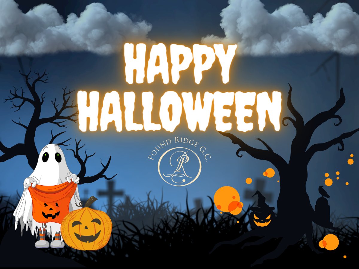 PoundRidgeGolf's tweet photo. Trick or tee off! No tricks, just treats at our golf club this Halloween. Swing by for a howling good time. 🎃
https://t.co/sFEuRQwaGC https://t.co/P1gqp0wzTG