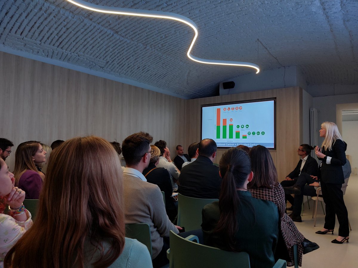 EOCengineers's tweet image. Last Thursday, Chiara Tosi from our Milan office delivered an insightful presentation at the Society of Façade Engineering event in Milan on &quot;Case Studies of Sustainable Facades&quot;.
#sustainability #facades #facadedesign #facadeengineering #sustainablefacades