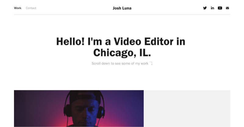 HeyJoshLuna's tweet photo. Are you looking for a fast and effective video editor for your next project? 

Check out my portfolio ⬇️