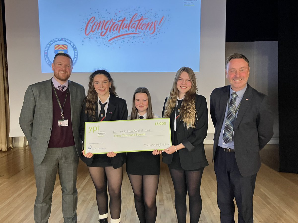 A very tough judging decisions at the @McLarenHigh YPI final today. Lots of passion shown by all and some amazing fundraising already undertaken to help out their nominated charities. The winning team on the day advocated for the wonderful @EBMemorialFund