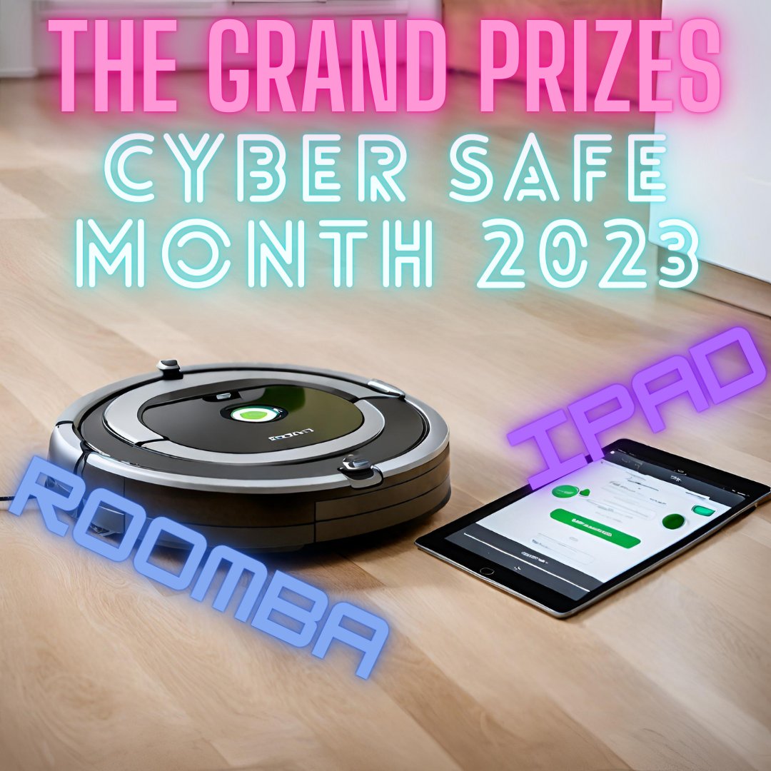 Last week's prize winners Maria Hartery and Gavin Coolidge IT Services will be drawing our Cybersecurity Month grand prizes! Visit our website mystfx.ca/ithelp and complete the last challenge of the month to make sure you're entered! #GetCyberSafe